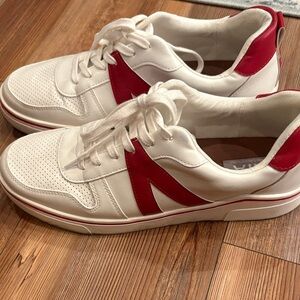 MIA Red and White Women's Sneakers